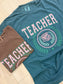 Teacher Varsity Letter Tee- S,XL,2XL