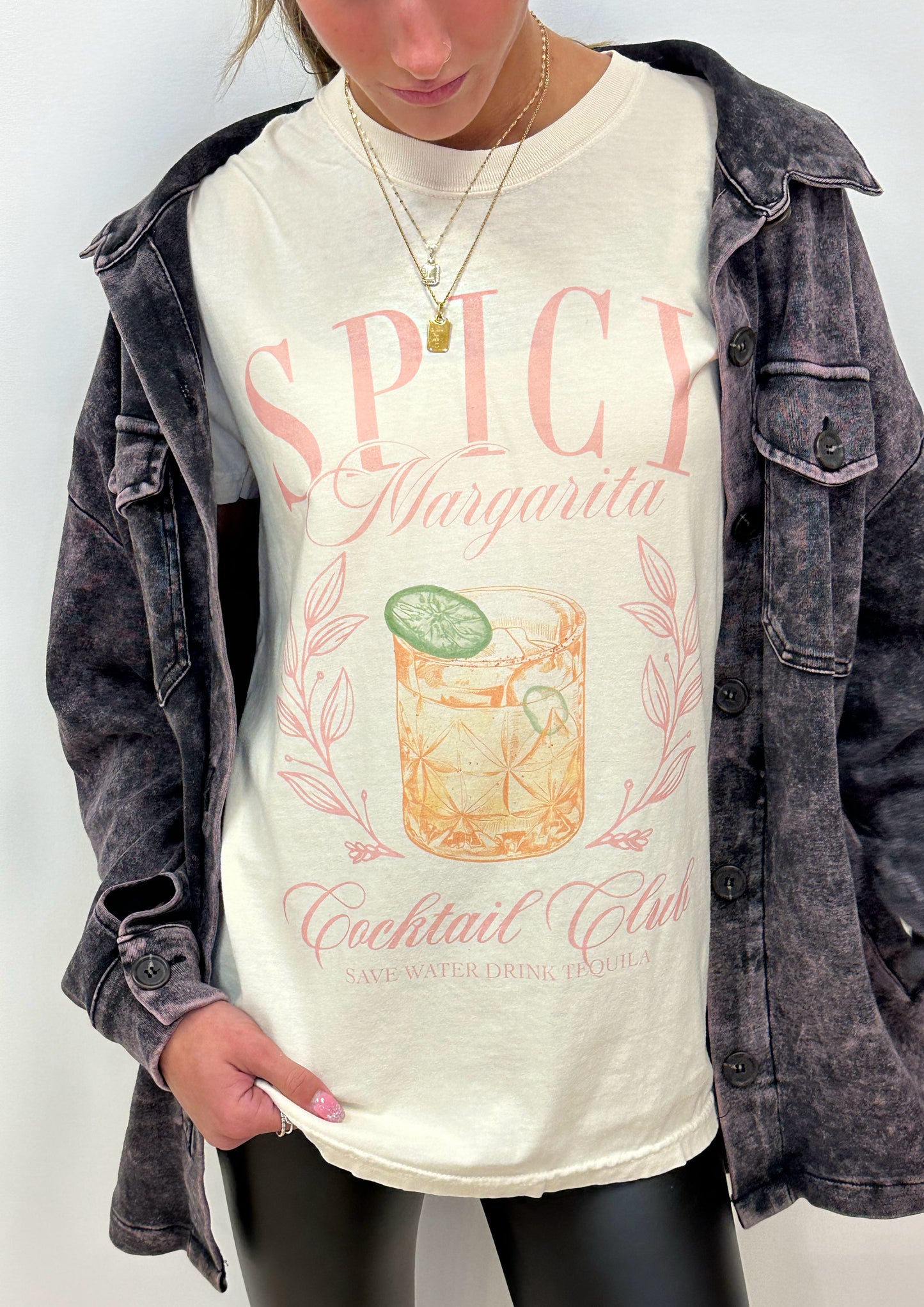 Spicy Margarita Cocktail Club Tee- XL,2X