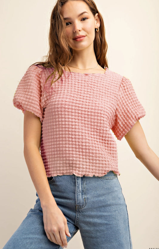 Half Broke Heart Textured Top- M