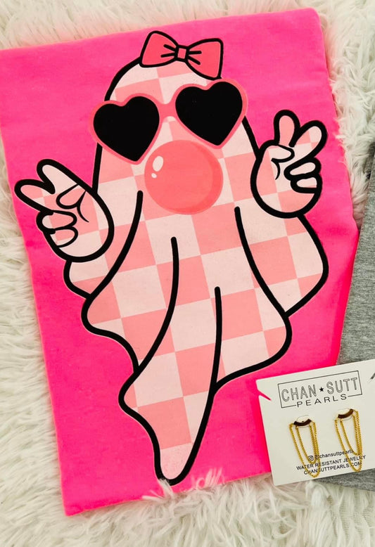 Pink Bubble Ghost- XL,3X