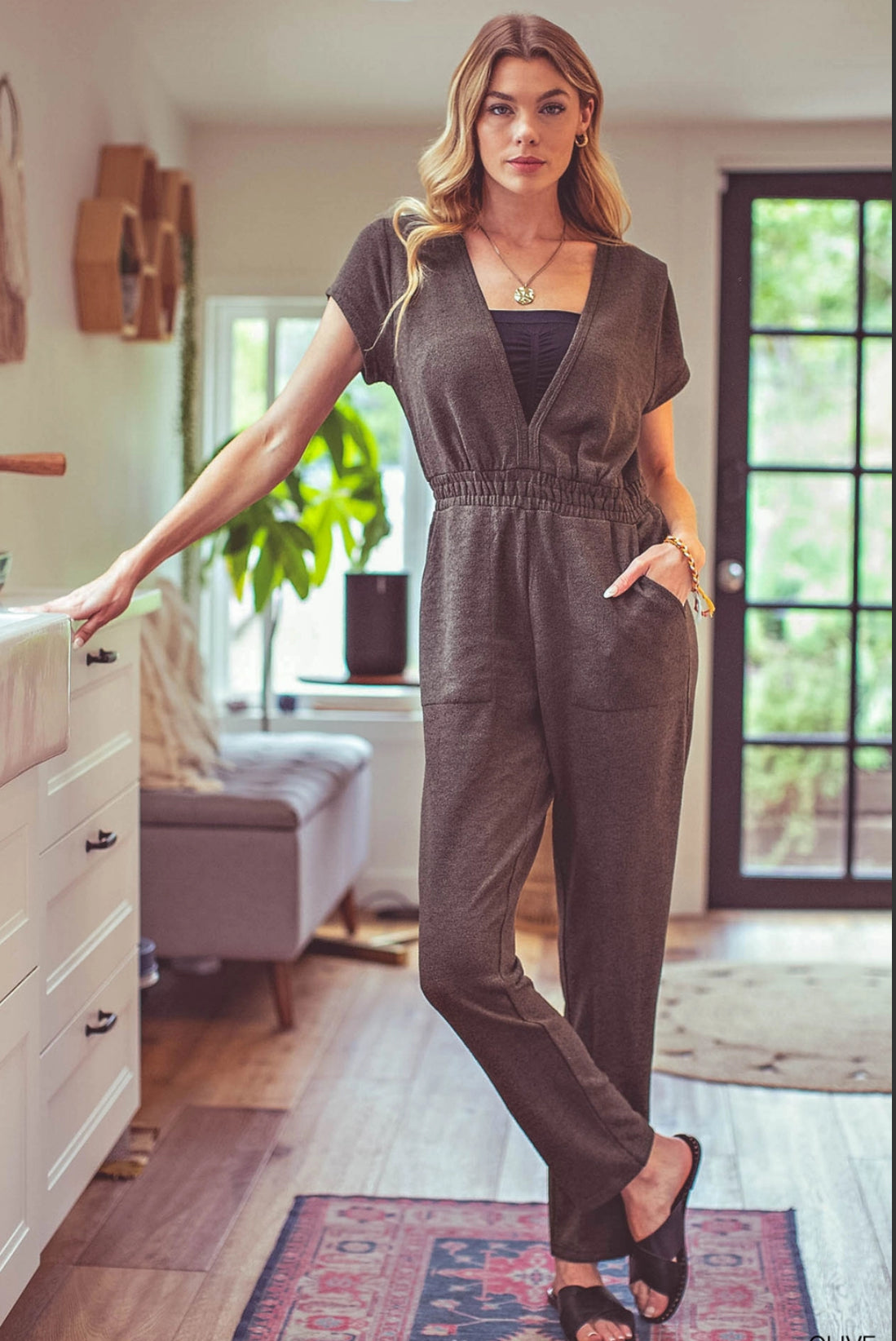 Remember Me Relaxed Fit Jumpsuit- S