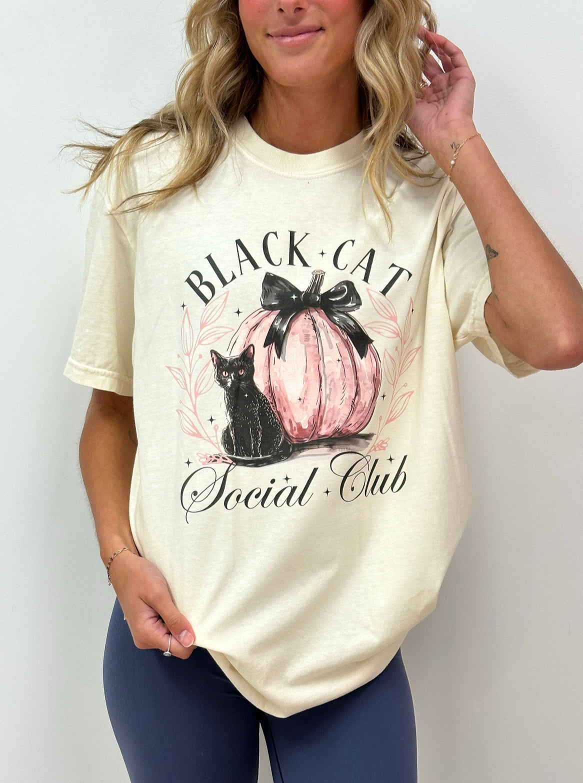 Black Cat Social Club Tee- S