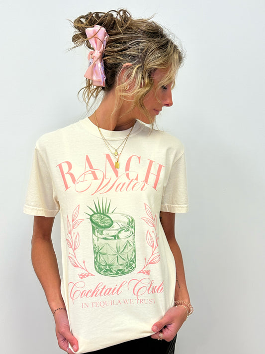 Ranch Water Cocktail Club Tee- S,M,XL,2X