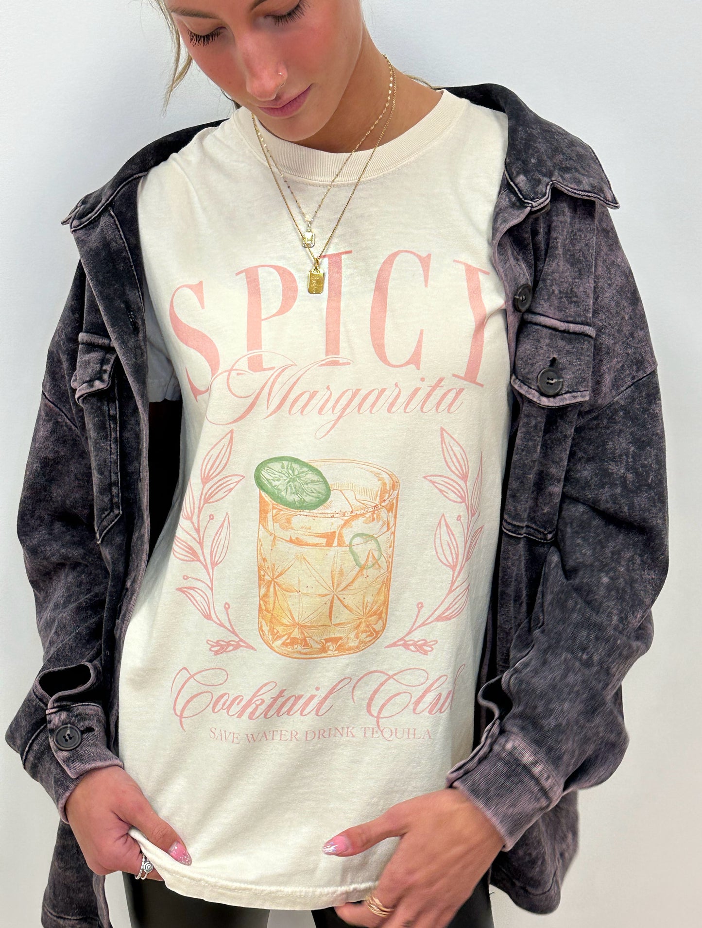 Spicy Margarita Cocktail Club Tee- XL,2X