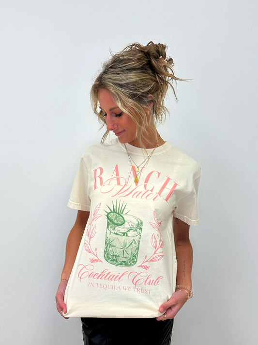 Ranch Water Cocktail Club Tee- S,M,XL,2X