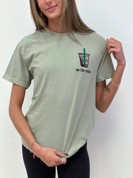 On the Rocks Embroidered Tee