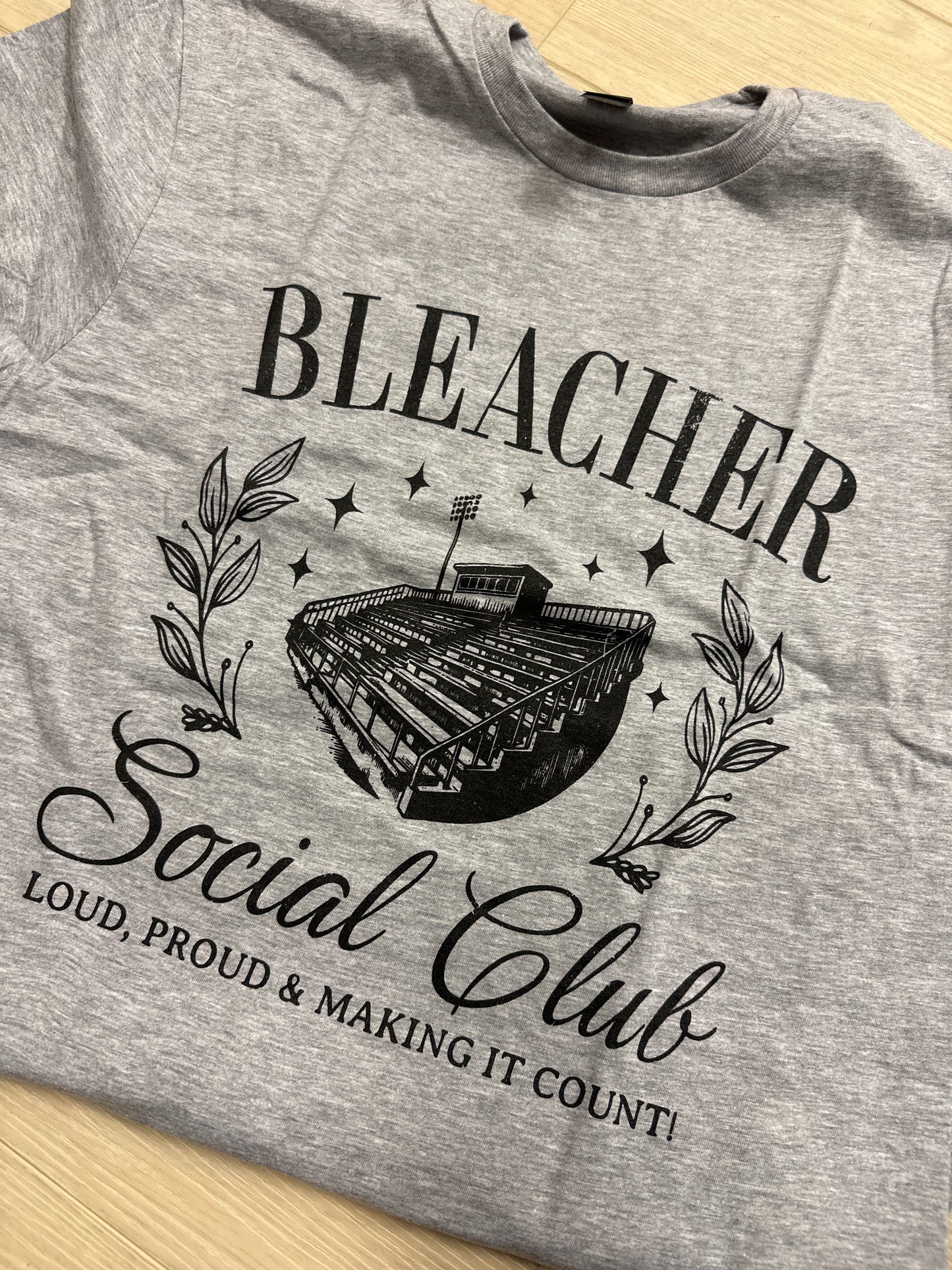 Bleacher Social Club Tee- M,L