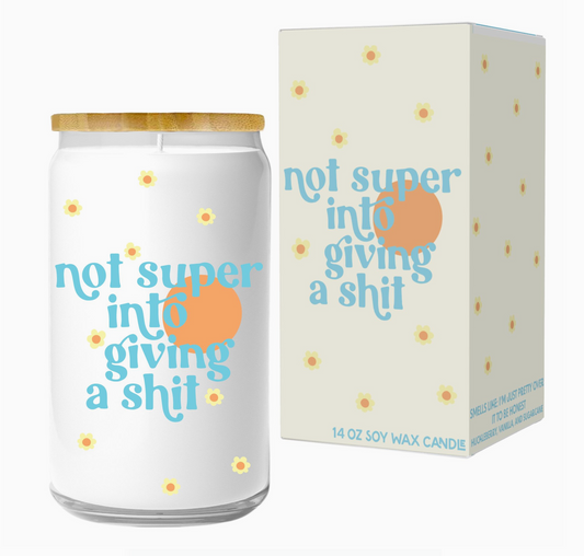 Not Super Into Giving A Shit Candle
