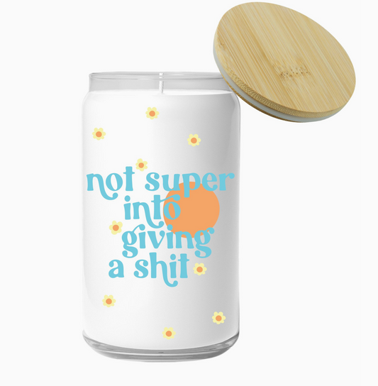 Not Super Into Giving A Shit Candle